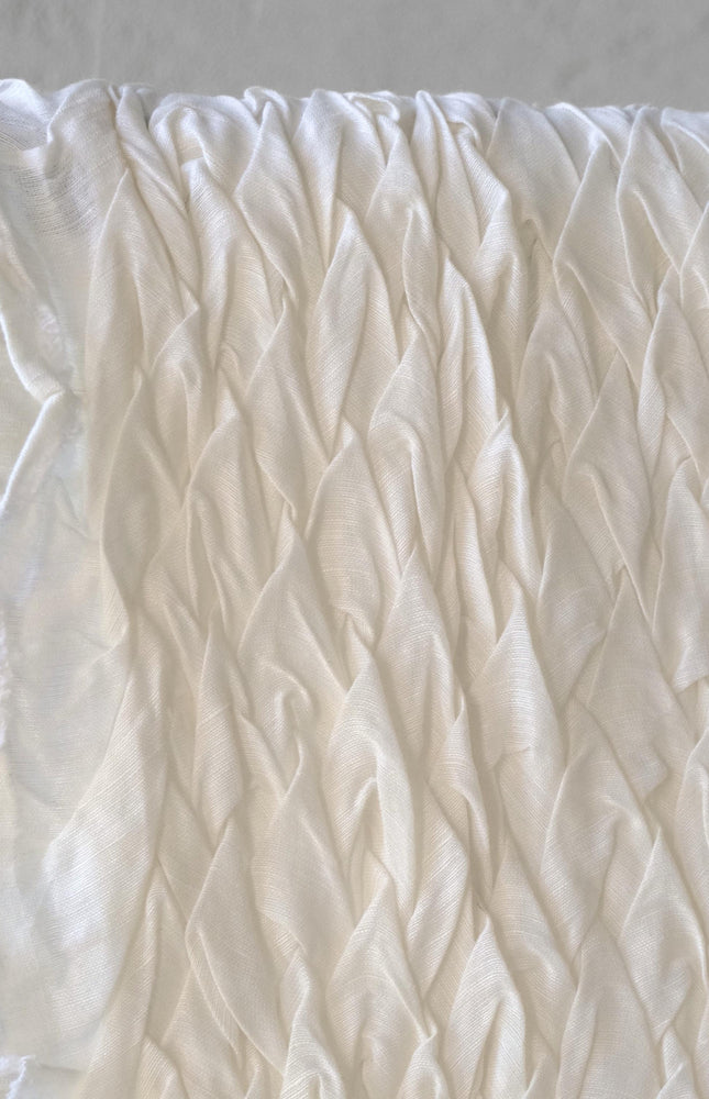 Hand-Tufted Mulberry Silk Fabric, Sculpted Textured Silk, 200 GSM, 22" Wide