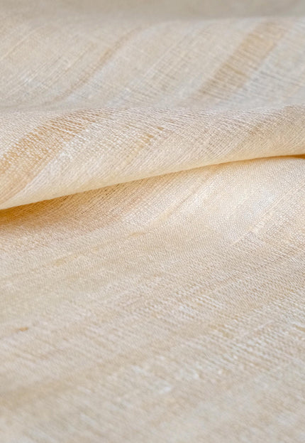 Handwoven Washed Tussar Silk Fabric | Softened Wild Silk | 44” Wide | 170 GSM
