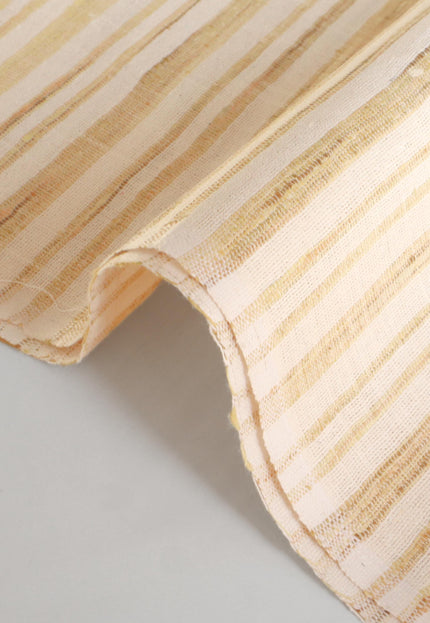 Handwoven Eri Silk & Cotton Fabric | 115 GSM Lightweight Natural Textile | 44” Wide
