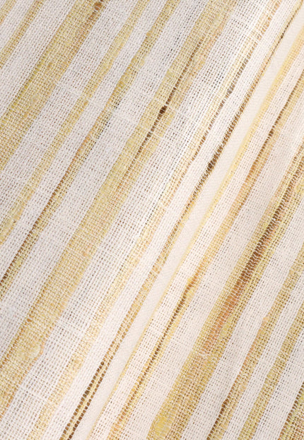 Handwoven Eri Silk & Cotton Fabric | 115 GSM Lightweight Natural Textile | 44” Wide