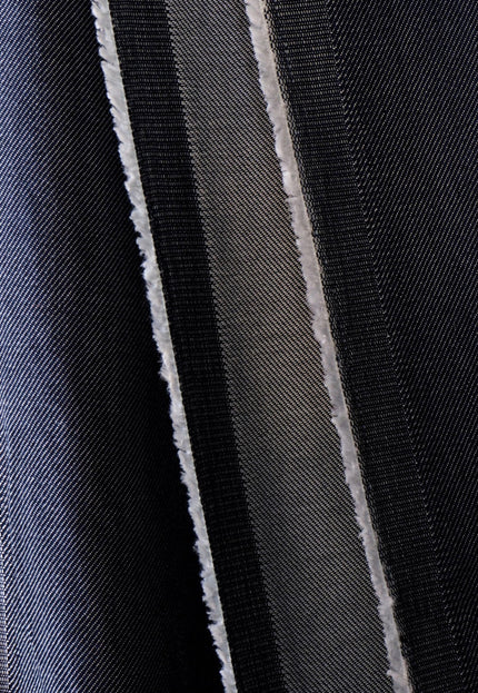 Tencel™ - Linen Denim Fabric, Navy Blue, 125 GSM Lightweight Twill, 54" inches wide