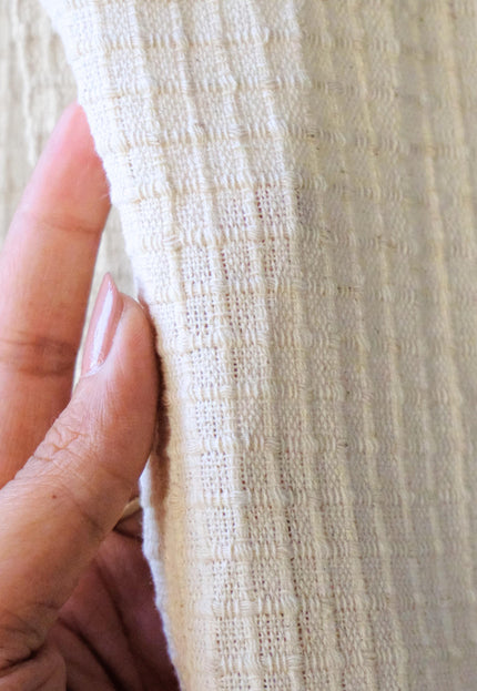 Ripstop Cotton Fabric by the Yard, 280 GSM Textured Cotton, 60” Wide