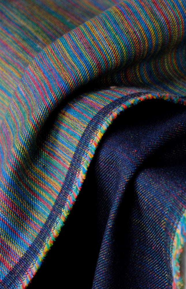 Rainbow Reversible Denim Fabric | 320 GSM | 56” inches Wide | 9.44 oz Denim - By the Yard