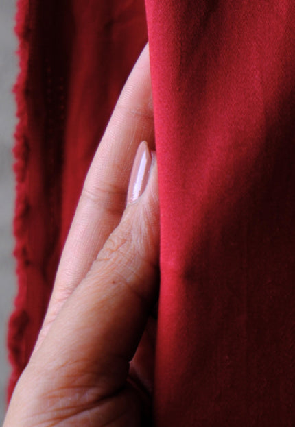 Pure Tencel™ Maroon Suiting Fabric by the yard, 56 inches wide, 245 GSM