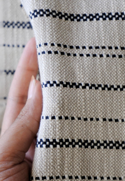 Hemp Striped Dobby Fabric, 58" Wide, 370 GSM