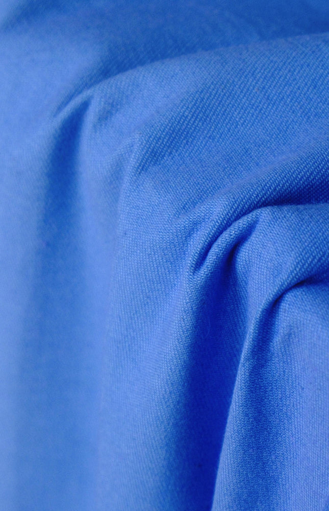 Powder Blue Cotton Drill Fabric by the Yard, 250 GSM Twill, 56" inches wide