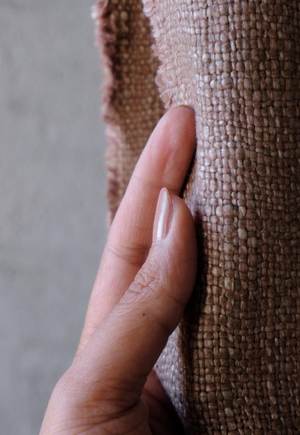 Lightly Starched Wool-Linen Fabric by the yard, 370 GSM, 56” Wide