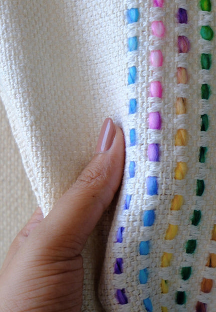 Quilted Cotton-Wool Jacquard Fabric, 40" Wide, 630 GSM