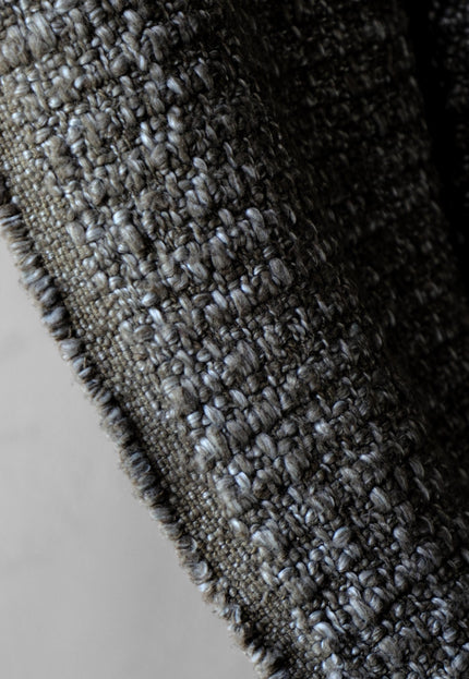 Textured Wool–Cotton Blend Loop-Over Weave Fabric | 300 GSM | 46” Wide