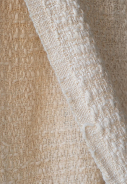 Textured Wool–Cotton Blend Loop-Over Weave Fabric | 300 GSM | 46” Wide