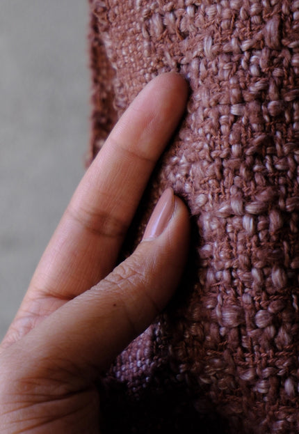 Textured Wool–Cotton Blend Loop-Over Weave Fabric | 300 GSM | 46” Wide