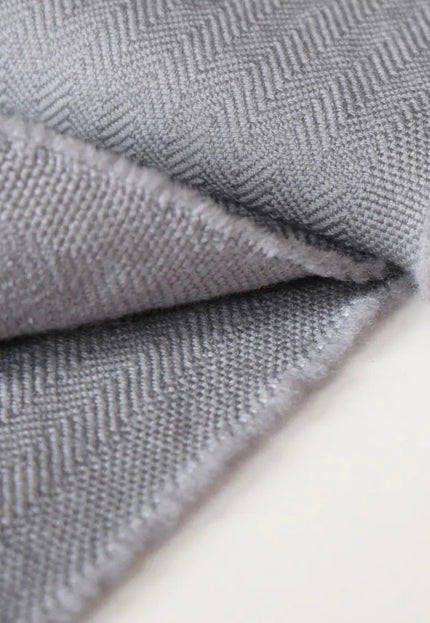 Heavyweight Merino Wool Herringbone Fabric, 390 GSM, 58” Wide